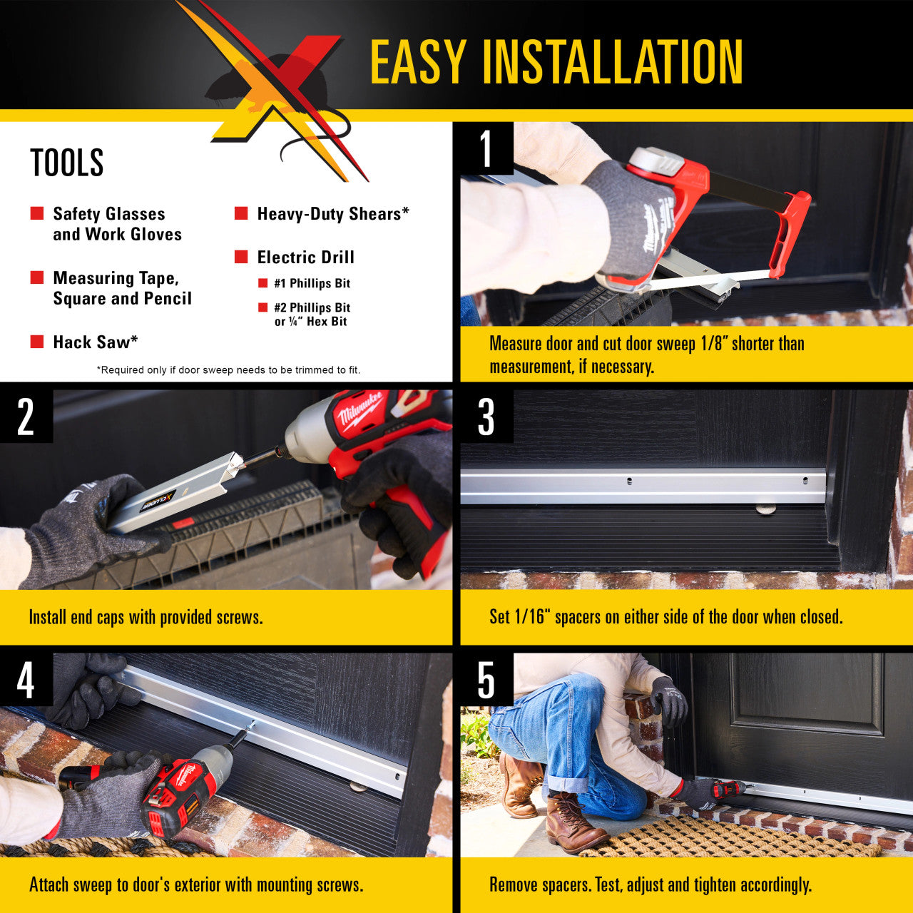 Xcluder Commercial Door Sweep