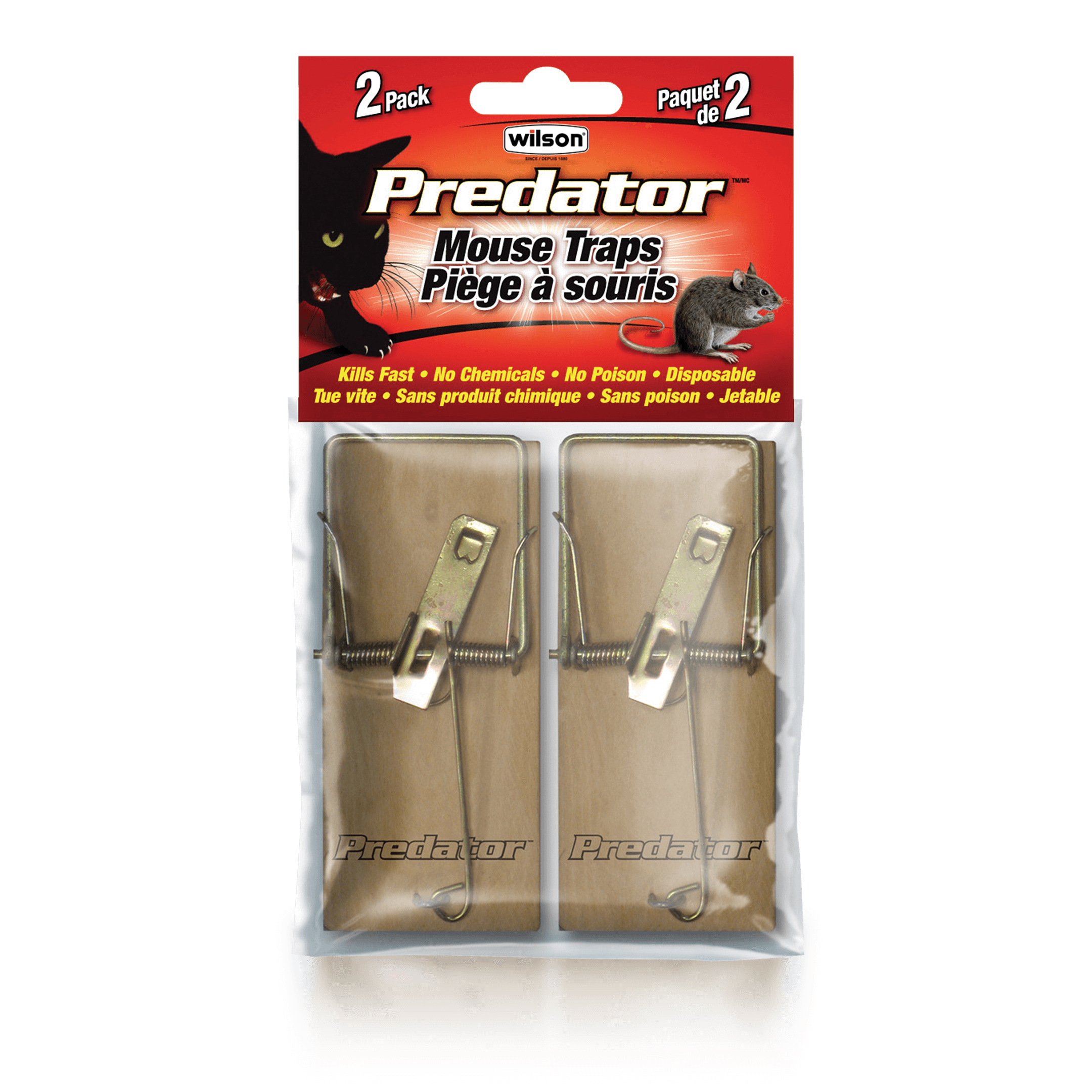 Wilson, Predator, Wood Mouse Traps, 2pk