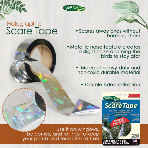 Holographic Scare Tape™ for Birds, 100ft