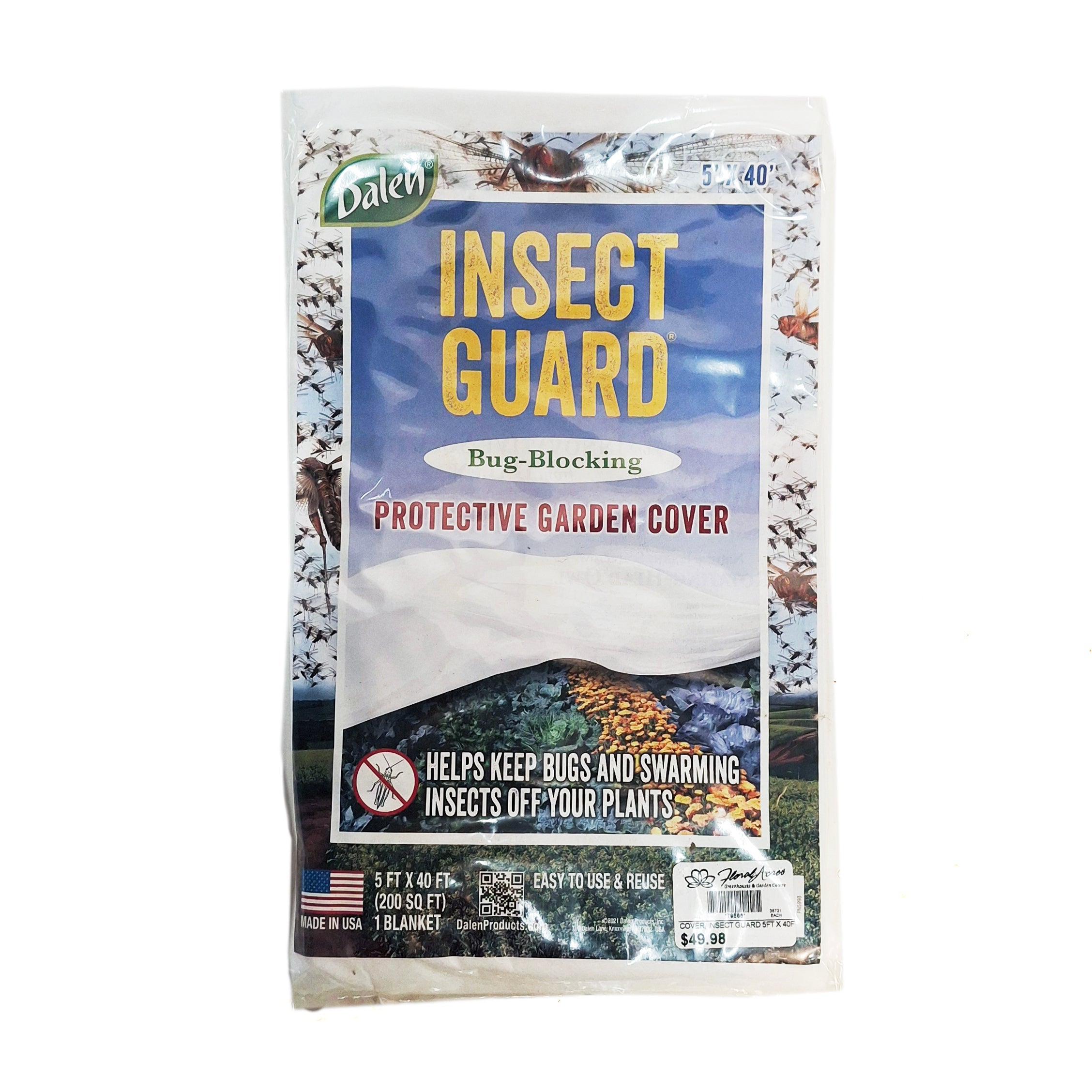 Garden Cover, Insect Cover, 5' x 40'