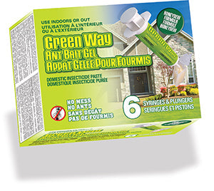 Green Way Ant Bait Gel - 6 Syringes + 6 Plungers (42.5g)